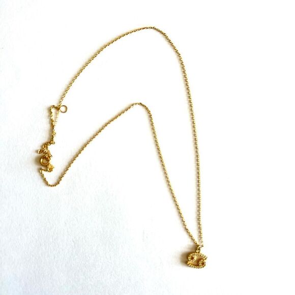 Cancer Zodiac Gold Plated Dainty Minimalist Necklace - Picture 1 of 3